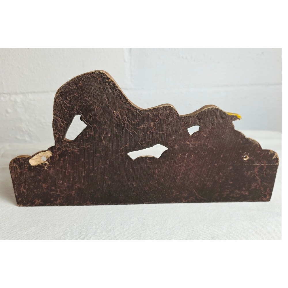 Vintage Faux Wood Flying Mallard Duck Wall Tie Belt Rack 12 Hooks - Picture 8 of 11